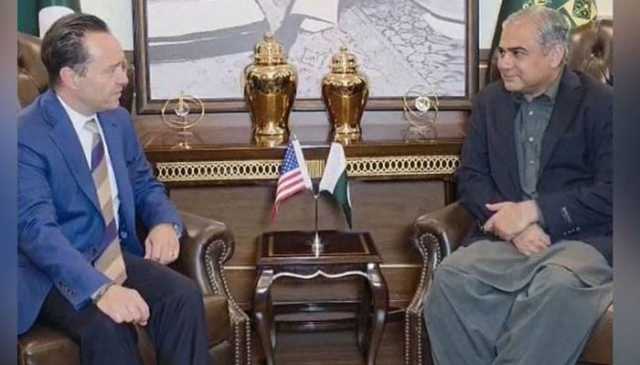 وزیرداخلہ محسن نقوی سے امریکی رابطہ کار لوگروف کی ملاقات