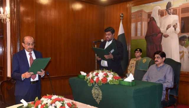 اسماعیل راہو نے صوبائی وزیر کا حلف اٹھا لیا، وزرا کے قلمدانوں میں تبدیلی کا نوٹیفکیشن جاری