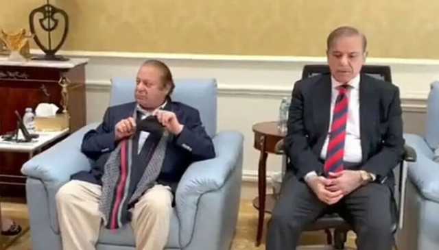 وزیراعظم شہباز شریف جنیوا پہنچ گئے، نواز شریف سے ملاقات