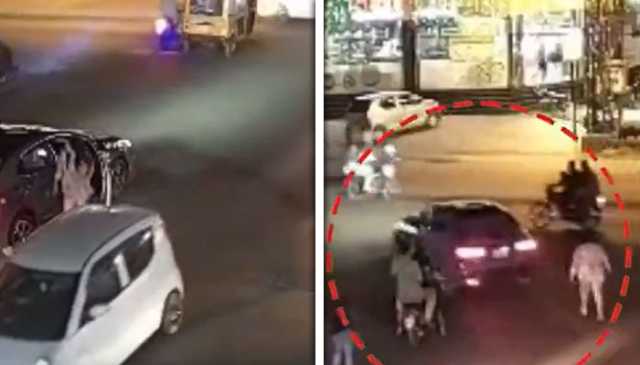 لاہور: خاتون سے گاڑی چھیننے کی ویڈیو سامنے آگئی، ملزمان گرفتار