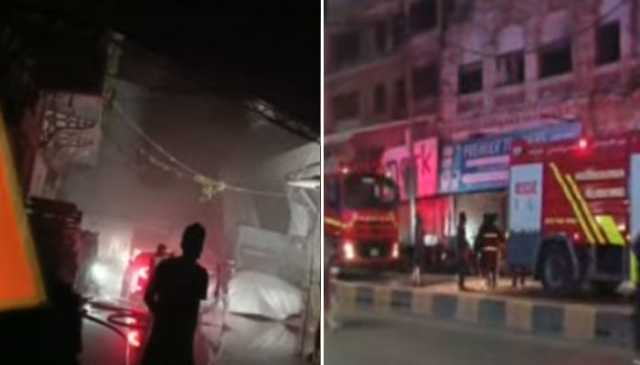 کراچی، آئی آئی چندریگر روڈ پر گودام میں لگی آگ پر قابو پالیا گیا
