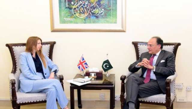 وزیر خزانہ سے برطانوی ہائی کمشنر کی ملاقات، ترقیاتی شراکت داری پر برطانیہ سے اظہارِ تشکر