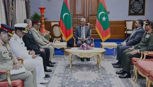 جنرل ساحر شمشاد کا دورہ مالدیپ، صدر، وزیر دفاع اور ڈیفنس فورس چیف سے ملاقاتیں