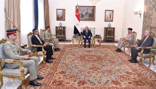 فیلڈ مارشل عاصم منیر کی مصری صدر عبدالفتاح السیسی سے ملاقات