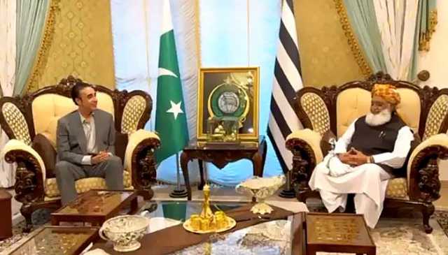 بلاول بھٹو، فضل الرحمان کی قومی اسمبلی میں اپوزیشن لیڈر کے معاملے پر بیٹھک