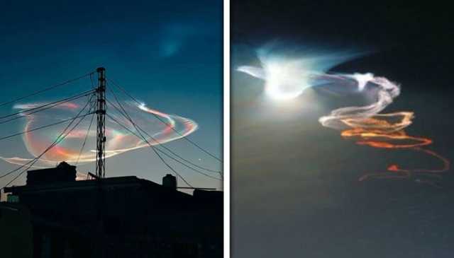 کوئٹہ: آسمان پر خوبصورت رنگ برنگی روشنیوں کا ہالہ دیکھا گیا