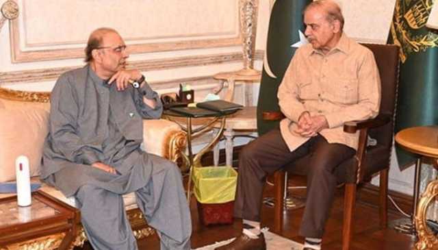 وزیرِ اعظم شہباز شریف اور صدر آصف زرداری کی ملاقات