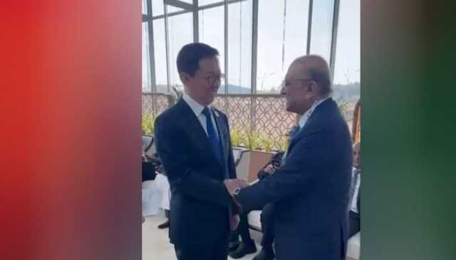 صدر زرداری کی دوحہ میں چین کے نائب صدر ہان ژنگ سے ملاقات