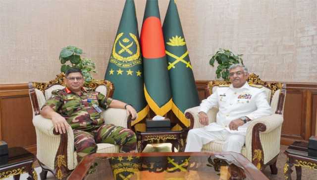نیول چیف کی بنگلادیشی آرمی، نیوی اور فضائیہ کے اعلیٰ حکام سے ملاقاتیں