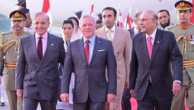 اردن کے شاہ عبداللہ پاکستان کے 2 روزہ دورے پر اسلام آباد پہنچ گئے