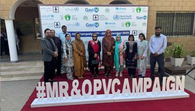 کراچی: ایڈا ریو ویلفیئر میں ’خسرہ و روبیلا اور پولیو ویکسین مہم 2025‘ کا افتتاح