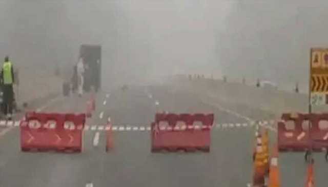 دھند کے باعث ایم ون پشاور ٹول پلازہ سے رشکئی تک بند