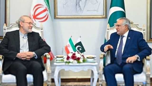 اسحاق ڈار سے ایران کے مشیر قومی سلامتی علی لاریجانی کی ملاقات