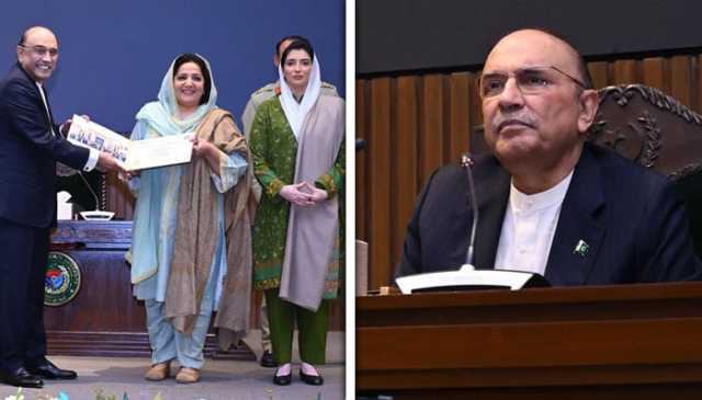 صدر مملکت آصف علی زرداری کا نیشنل ڈیفنس یونیورسٹی اسلام آباد کا دورہ