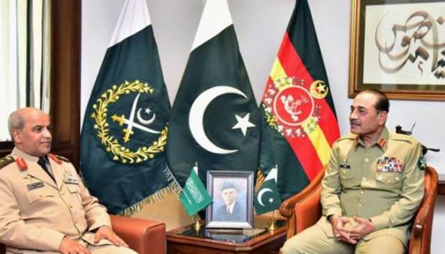 فیلڈ مارشل عاصم منیر سے کمانڈر رائل سعودی لینڈ فورسز کی ملاقات