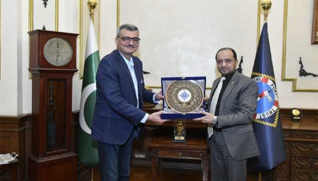 ڈاکٹر علی فرحان رضی کی چیئرمین کے پی ٹی ریئر ایڈمرل (ر) شاہد احمد سے ملاقات