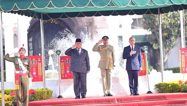 انڈونیشیا کے صدر کی وزیرِ اعظم ہاؤس آمد، گارڈ آف آنر پیش