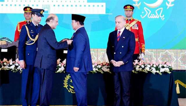 انڈونیشیا کے صدر کو نشانِ پاکستان عطاء کر دیا گیا