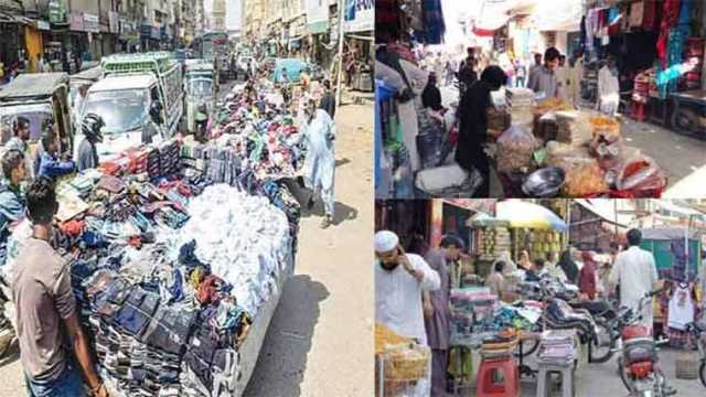 کراچی کے فٹ پاتھوں پر قبضے،کے ایم سی افسران کا دھندا جاری