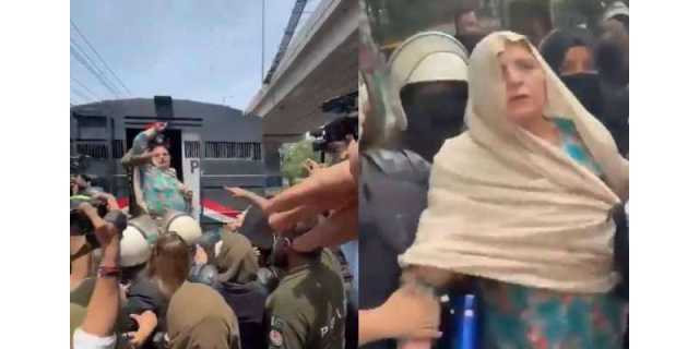تحریک انصاف کی بزرگ رہنماء ریحانہ ڈار ایوان عدل سے گرفتار