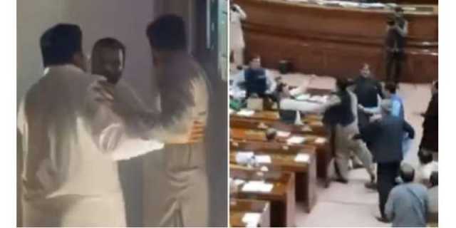 پی ٹی آئی ایم پی اے نے لیگی ایم پی اے کو تھپڑ مار دیا