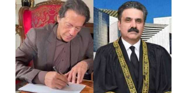 اپنے حلف کی پاسداری کرتے ہوئے جرأت مندانہ فیصلے کریں، عمران خان کا چیف جسٹس کو خط