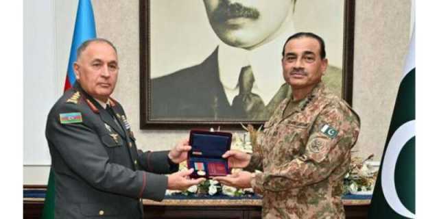 فیلڈ مارشل کو آذربائیجان کے اعلیٰ ترین پیٹریاٹک وار میڈل سے نواز دیا گیا