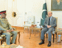 پاکستان کے آخری جوائنٹ چیفس آف اسٹاف کمیٹی جنرل ساحر شمشاد کی وزیراعظم سے الوداعی ملاقات