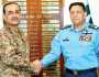 جنرل عاصم کا دورہ ائیر ہیڈ کوارٹرز، بھارتی جارحیت ناکام بنانے پر شاہینوں کو خراج تحسین، ائیر چیف نے استقبال کیا