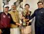 پاک بھارت کبڈی میچ میں جیتی ٹرافی روڈن انکلیو کے ہیڈ آفس پہنچ گئی